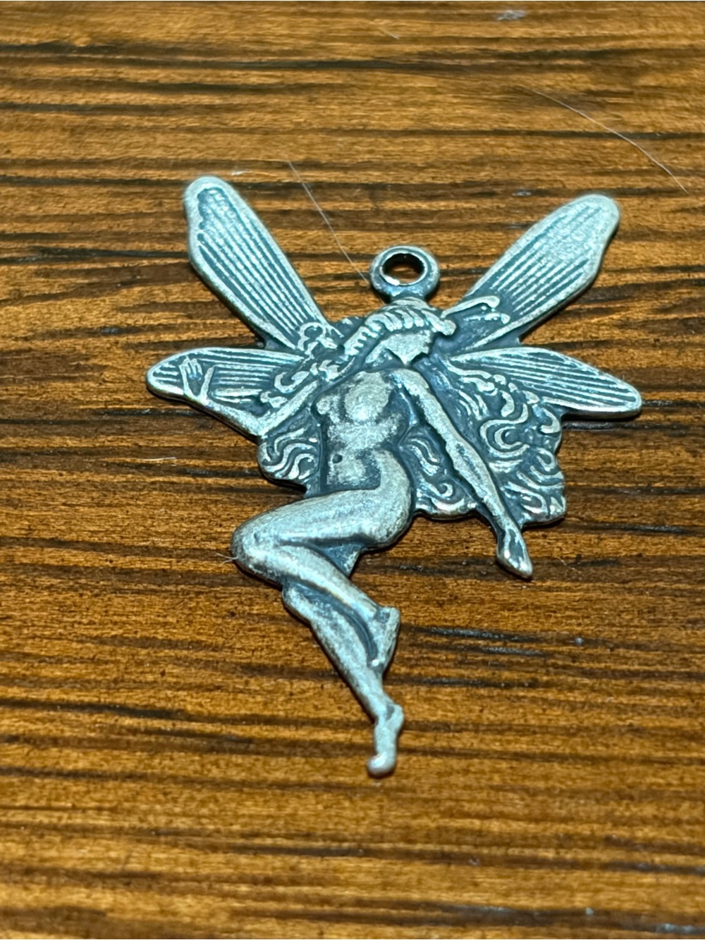 Fairy Charm or Small Pendant Sterling Silver Vintage